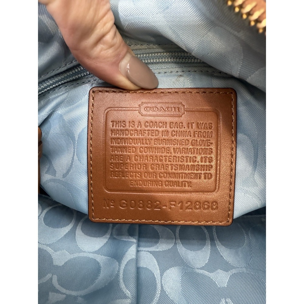 Coach Y2K 65th Anniversary Legacy Vachetta Leather Turn-Lock Shoulder Bag F12868 - Picture 6 of 16